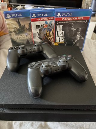 PS4 Slim 1TB Negra + 2 Controles + Juegos