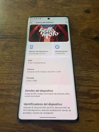 Motorola Edge 50 Fusion 256GB + Custodia
