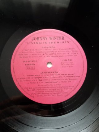 Vinilo Johnny Winter - Living in the Blues
