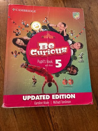 Libro texto. Be curious. Pupyls’s book. 5primaria