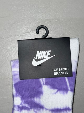 Calcetines Nike Tie-Dye Morado/Blanco Talla Única