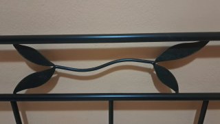 Cabecero negro de forja