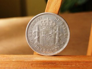 Moneda Plata 1 peseta 1904 *Ø*4 Variante 0 partido