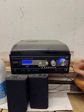 Lauson Tocadiscos Reproductor Radio CD MP3