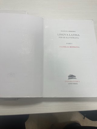 Libro de latin de 1 de bachillerato