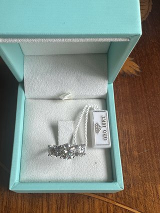 Anillo 3 Diamantes Laboratorio 4ct
