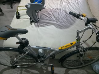 Bicicleta Btwin Montaña con silla niños incluida