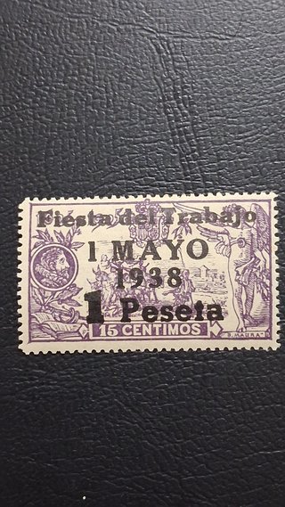 Sellos España 1938 15 Céntimos