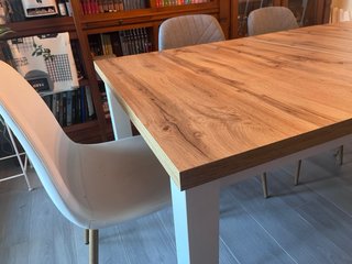 Mesa comedor extensible madera