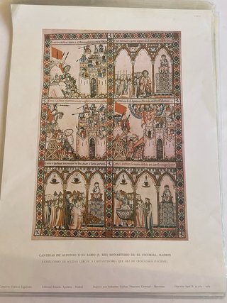Lámina Cantigas de Alfonso X El Sabio