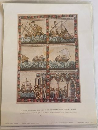 Lámina Cantigas de Alfonso X El Sabio