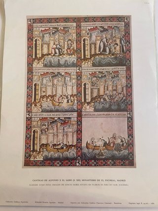 Lámina Cantigas de Alfonso X El Sabio