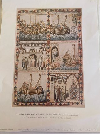 Lámina Cantigas de Alfonso X El Sabio
