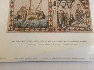 Lámina Cantigas de Alfonso X El Sabio
