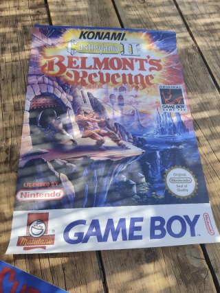 Póster Super Mario Land y Castlevania II  Game Boy
