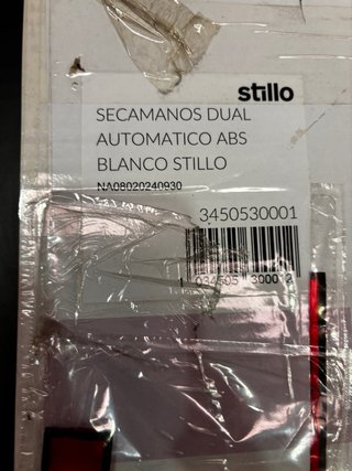 Secamanos Vertical Automático Blanco STILLÖ