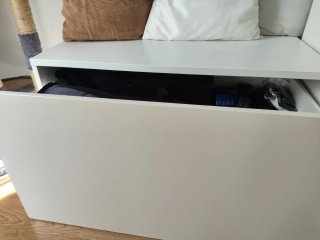 Baúl almacenaje IKEA blanco