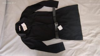 Mini abito nero con cintura