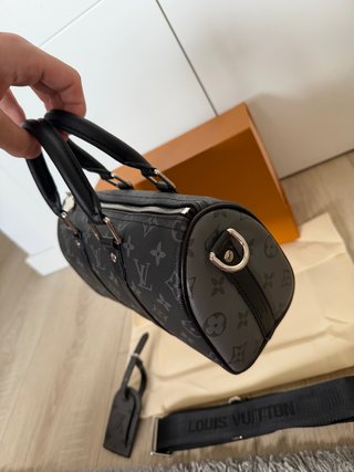 Borsa Louis Vuitton Speedy Monogram Nero Grigio