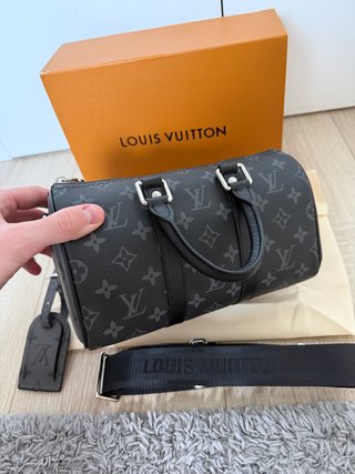 Borsa Louis Vuitton Speedy Monogram Nero Grigio