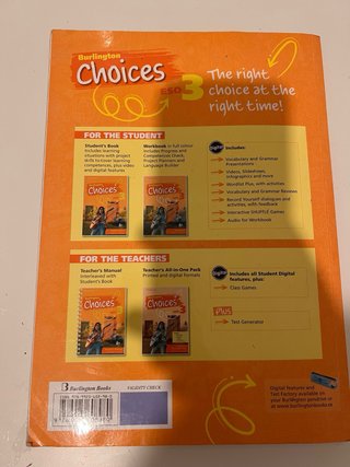 Libro ingles Burlington Choices 3