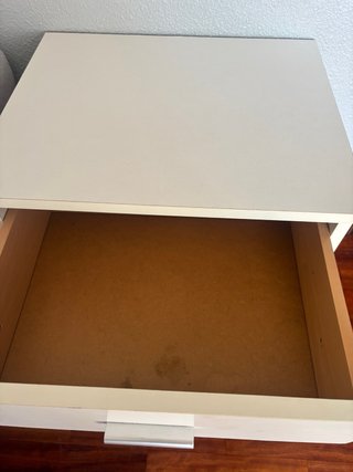 Mesita de noche IKEA blanca