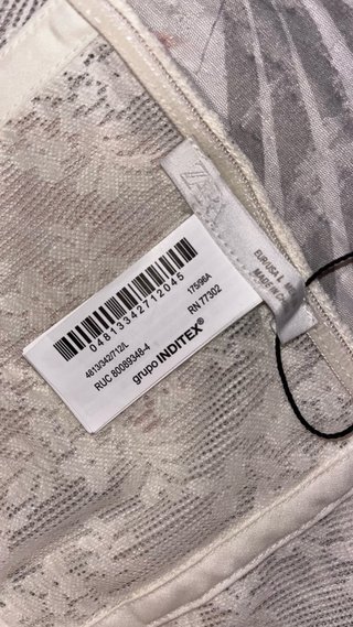 Corsé encaje Zara blanco Talla L