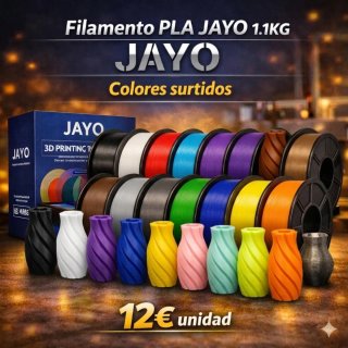 Filamento PLA JAYO 1.1KG Colores Surtidos