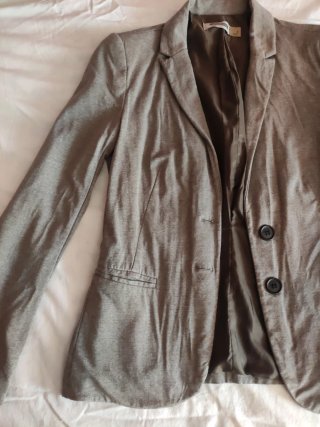 Americana algodón gris Talla S