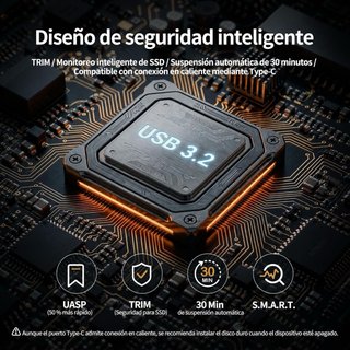 NUEVO! Adaptador 3 en 1 M.2 SATA a USB