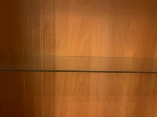 Estantería vitrina madera y cristal