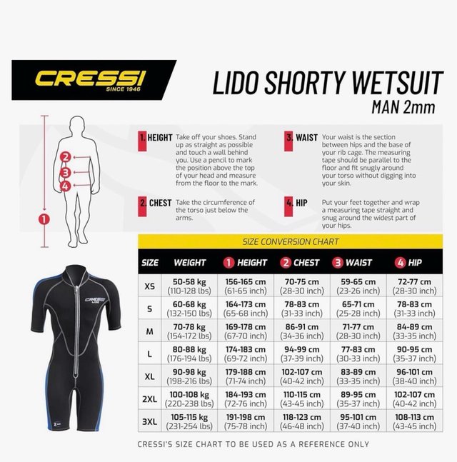 Traje Neopreno Cressi Lido 2mm Hombre XXL/6 - miniatura 8