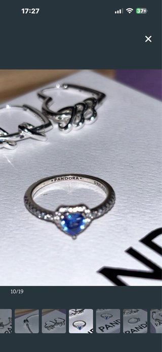 Conjunto Pandora Pulsera y Anillo Corazón