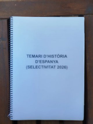 Resums d'història per la Selectivitat de Catalunya