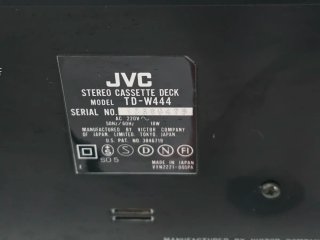 JVC TD-W444 Doble Pletina Cassette Vintage