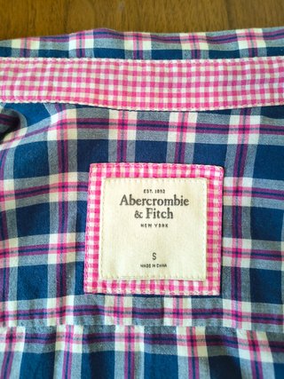 Abercrombie & Fitch shirt check plaid S woman
