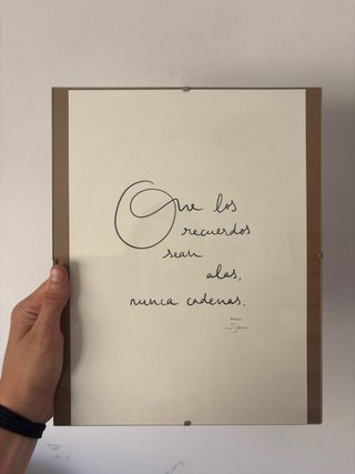 Cuadro Sara Bueno Que los recuerdos sean alas