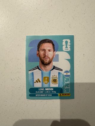 Cromo Mundial 2026 Lionel Messi