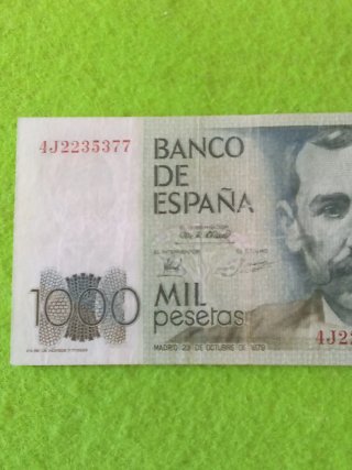 Billete 1000 pesetas España 1979