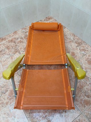 Silla playa reposacabeza