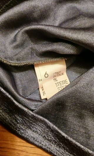 Top Halter Grigio Vintage Made in Italy S