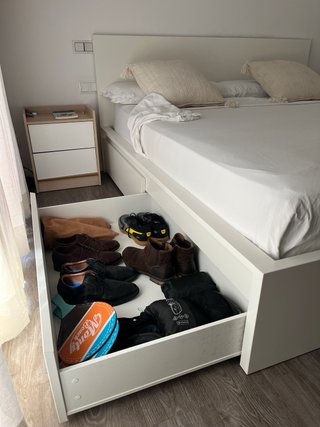 Estructura cama MALM IKEA con 2 cajones