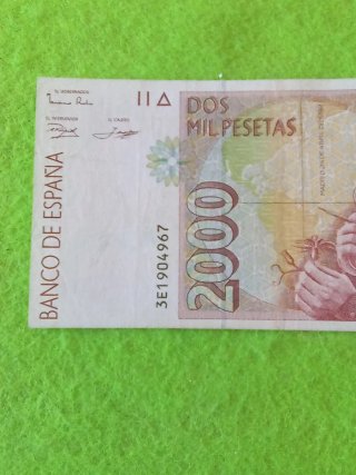 Billete 2000 Pesetas España 1992