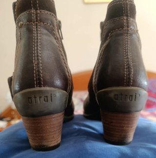 Botines Camperos Piel Atrai/Boho-Casual/Talla 38