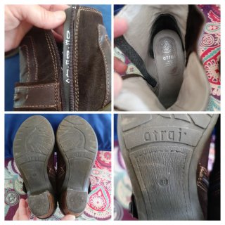 Botines Camperos Piel Atrai/Boho-Casual/Talla 38