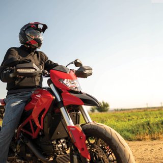 Casco CGM 666G Twin Ranger Negro Rojo