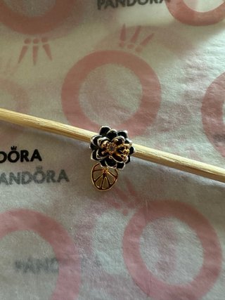Charm  Fiore con Foglia principessa Tiana