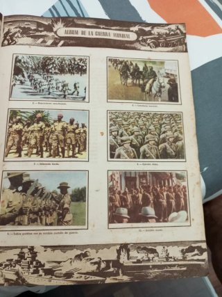 Álbum de cromos Álbum de la Guerra Mundial