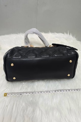Bolso Guess Original Negro Acolchado Cadena Dorada