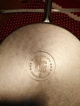 Padella in acciaio inox, diametro 26 cm